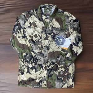 Pnuma Outdoors Caza Long Sleeve Shooting Shirt, Camo, UPF 30+ (PLSSSC) Size: M